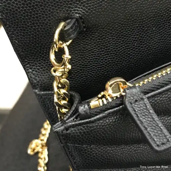 Tony Luxuries YSL CASSANDRE CHAIN WALLET MATELASSÉ 0706